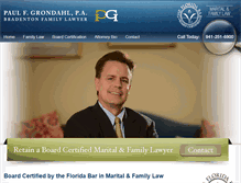 Tablet Screenshot of bradentonfamilylawyer.com